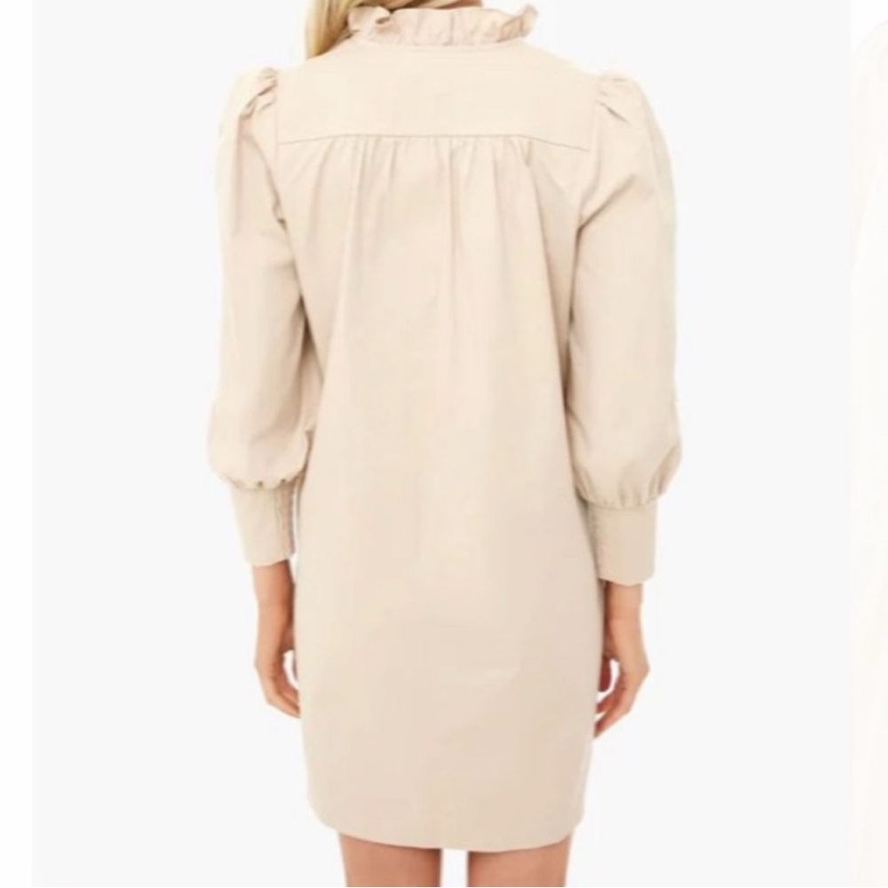 Tuckernuck X Pomander Place | Khaki Claiborne Shift Dress Snap Buttons Medium‎ - Picture 4 of 15